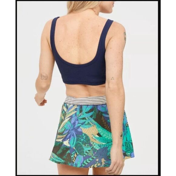 OFFLINE by Aerie Ribbed Cut Out Romper Dress Athletic Blue Womens Size Large NWT - Picture 13 of 13